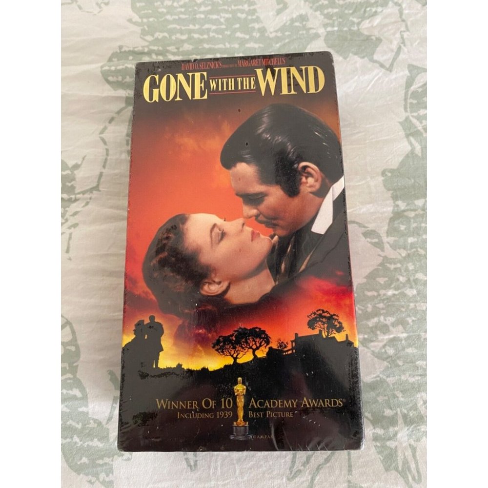 Gift 2 Tape Set Gone with The Wind VHS Remastered Color Digital Soundtrack NIB